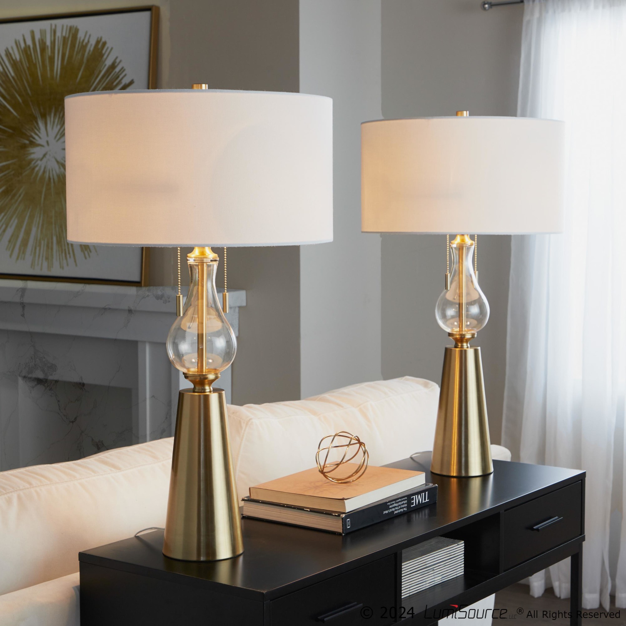 Rook 30" Metal Table Lamp - Set Of 2